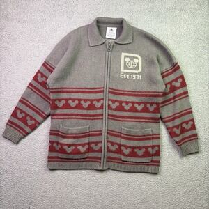 Walt Disney World Spirit Jersey Sweater Size Small Full Zip Jacket Mickey Mouse